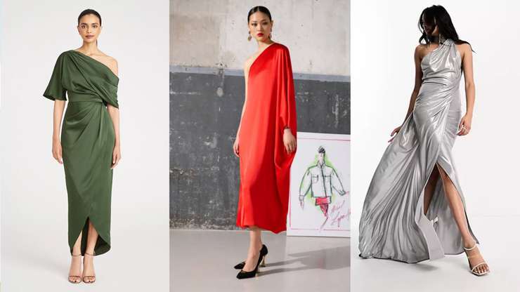 Платье с драпировкой — модный способ подчеркнуть фигуру