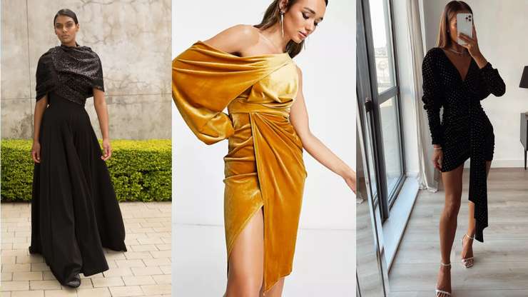 Платье с драпировкой — модный способ подчеркнуть фигуру