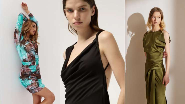 Платье с драпировкой — модный способ подчеркнуть фигуру