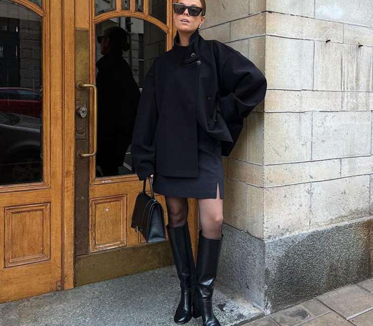 Короткое пальто с воротником-стойкой: как стилизовать осенью и с чем носить